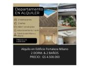 ALQUILO DPTO 2 DORM. EN FORTALEZA MILANO