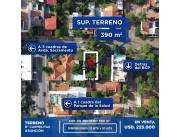 EN VENTA TERRENO DE 390 M2. CON EXCELENTE UBICACION EN EL BO. CARMELITAS, ZONA BCP !!