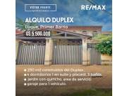 Duplex en alquiler en Luque Primer Barrio.