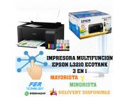 IMPRESORA MULTIFUNCION EPSON L3210 ECOTANK 3 EN 1