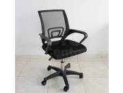 Silla giratoria tela mesh 80 kilos 61BK pata negro