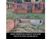 VENDO TERRENO EN LUQUE YKUA DURE