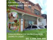 Vendo casa sobre la ruta san lorenzo luque (cerca de Inverfin)