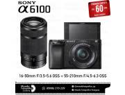 Cámara Sony A6100 Kit 16-50mm. + 55-210mm. Adquirila en cuotas!