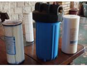 Carcazas y filtros 10 por 4.5 para Agua