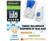 TIMBRE INALAMBRICO ECOPOWER EP-3602 220V