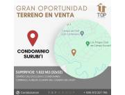 TERRENO DE 1.020m2 en CONDOMINIO SURUBI’I