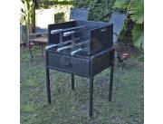 Parrilla Churrasquera gira grill maleta 5 espetos (M02480)