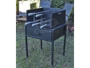 PARRILLA CHURRASQUERA GIRAGRILL MOVEL 5 ESPETOS (M02473)