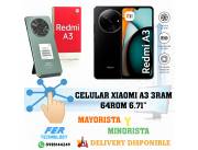 CELULAR XIAOMI A3 3RAM 64ROM 6.71"