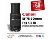 Lente Canon EF 75-300mm. Adquirila en cuotas!