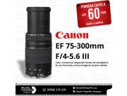 Lente Canon EF 75-300mm. Adquirila en cuotas!