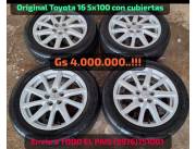 Original Toyota 16 5x100 con cubiertas