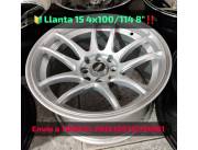 Llanta Deportiva 15 4x100/114 8nuevos