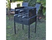 PARRILLA CHURRASQUERA GIRA GRILL MALETA 5 ESPETOS (M02480)