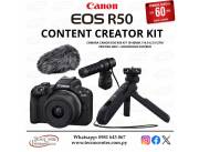 Canon EOS R50 Content Creator Kit 18-45mm. Adquirila en cuotas!