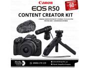 Canon EOS R50 Content Creator Kit 18-45mm. Adquirila en cuotas!