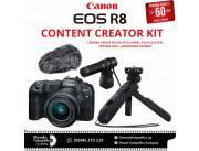 Canon EOS R8 Content Creator Kit 24-50mm. Adquirila en cuotas!