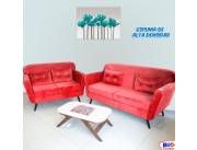 SOFA PILAR 3 Y 2 LUGARES ROJO (4378)(4377)