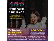 🚀 ¡Potencia tu presencia en línea con un sitio web en formato One Page! 🚀