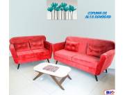 SOFA PILAR 3 Y 2 LUGARES ROJO (4378)(4377)