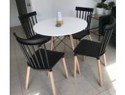 SILLA FIJA EW PATAS DE MADERA (5780NG)