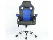 Silla gamer azul/negro 110 kg