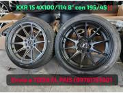 Llanta Deportiva XXR 15 4X100/114 8 con 195/45 r15