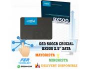 SSD 500GB CRUCIAL BX500 2.5" SATA