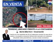 Terreno ubicado frente a la costanera del barrio Mboi Ka’e