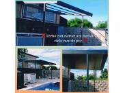 PERGOLAS MODERNAS CON ESTRUCTURAS METALICAS