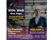 🚀 ¡Potencia tu presencia en línea con un sitio web en formato One Page! 🚀