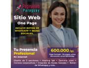 🚀 ¡Potencia tu presencia en línea con un sitio web en formato One Page! 🚀