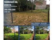 VENDO TERRENO DE 616M2 EN VILLA DEL AGRONOMO- SANLO