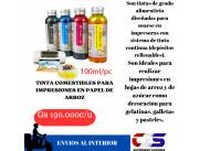 TINTA COMESTIBLE PARA USAR CON IMPRESORAS