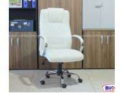 SILLA GIRATORIA (BEIGE) PATAS CROMADA (Y2767)