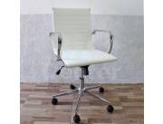 Silla giratoria para oficina trineo Blanco 120 Kg (3180b)