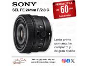 Lente Sony SEL FE 24mm. F/2.8 G. Adquirila en cuotas!