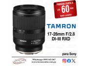 Lente Tamron 17-28mm. F/2.8 DI-III RXD p/ Sony. Adquirila en cuotas!