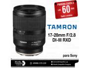 Lente Tamron 17-28mm. F/2.8 DI-III RXD p/ Sony. Adquirila en cuotas!