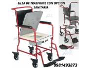 TRONO O SILLA DE TRANSPORTE CON OPCION SANITARIA AL MEJOR PRECIO