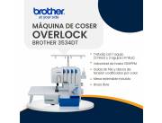 OVERLOCK FAMILIAR PORTÁTIL BROTHER 3435DT JAPONESA OFERTA