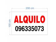 CARTEL EN CARTON PVC FLEXIBLE ECONOMICO 2X1 DE 2,5MM VENDO ALQUILO