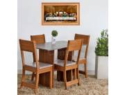 JUEGO COMEDOR 4 SILLAS KARLA (5628)