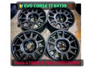 Llanta Deportiva EVO CORSE 17 6X139 NUEVOS EN CAJA