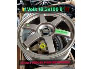 Llanta Deportiva Volk Rays 18 5x100 8 nuevos