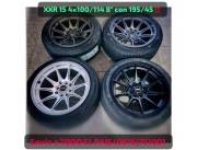 Llanta Deportiva XXR 15 4X100/114 8 CON 195/45