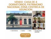 Venta de casa antigua a refaccionar considerada Patrimonio Nacional en zona Centrica de As