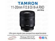 Lente Tamron 11-20mm. F/2.8 Di III-A RXD p/ Sony. Adquirila en cuotas!