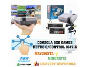 CONSOLA 620 GAMES RETRO C/CONTROL 1647-C